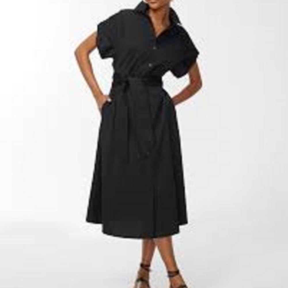 Chico's Elegant Black Midi Dress